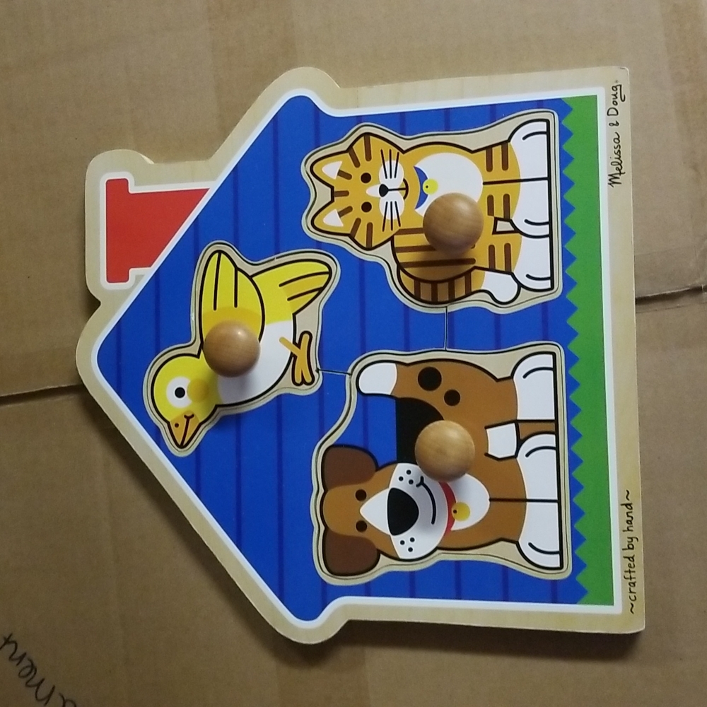 Melissa and doug jumbo knob puzzles